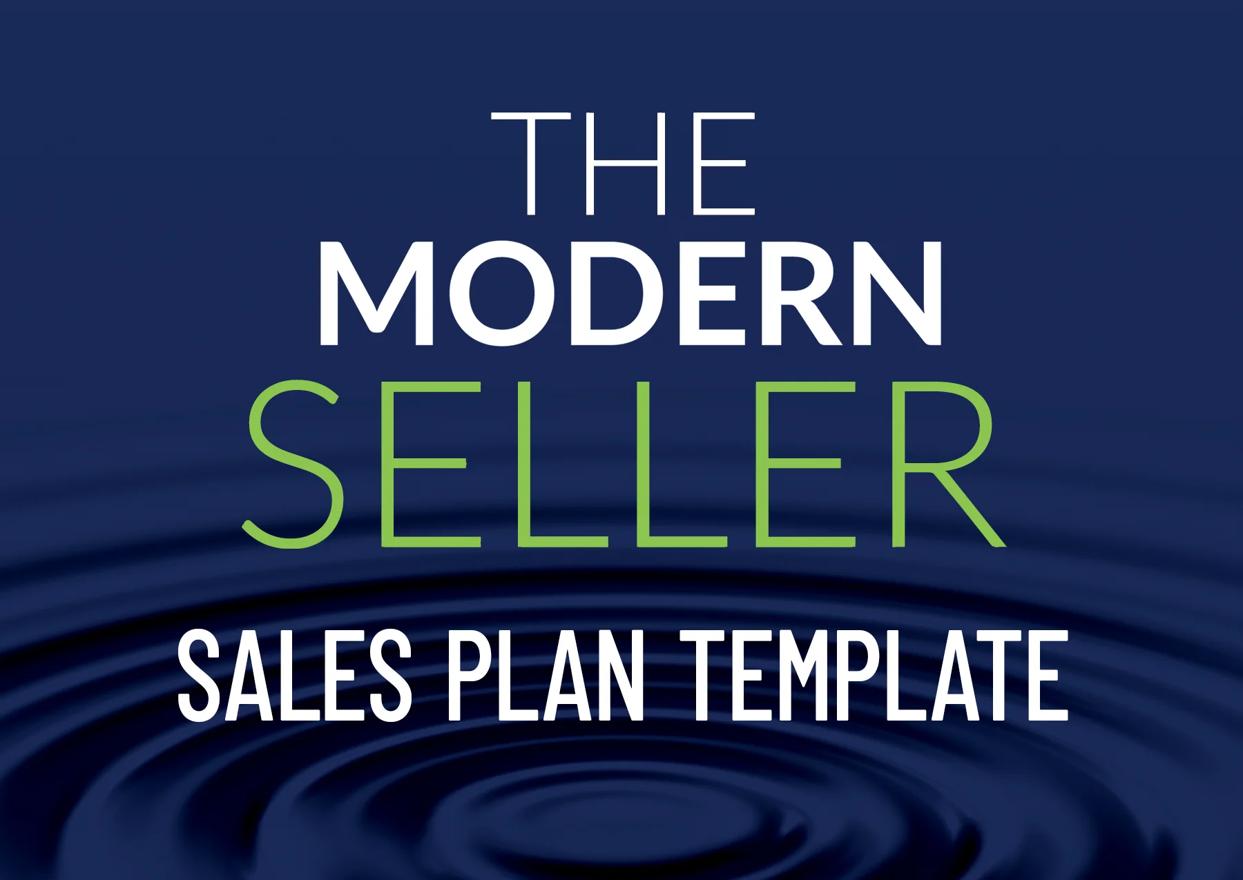 The Modern Seller Sales Plan Template from Amy Franko