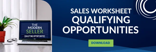 sales worksheet qualifying opportunities